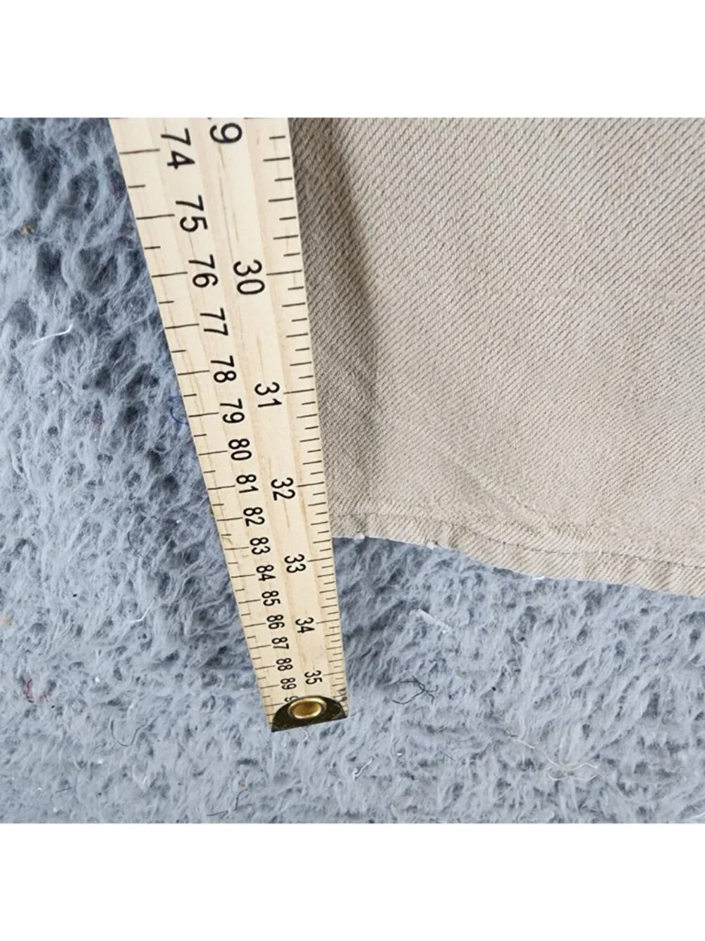 Levis Jeans Mens 36x34 501 Tan Denim Button Fly Classic Straight Leg *Read*